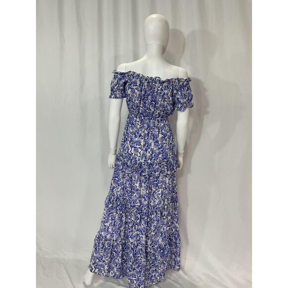 Astr The Label 'Viona' Blue Crepe Dress Size S - Picture 3 of 5